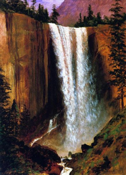 Vernal Fall by Albert Bierstadt