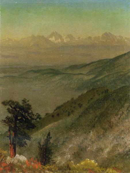 Wasatch Mountains by Albert Bierstadt