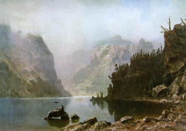 Western Landscape by Albert Bierstadt