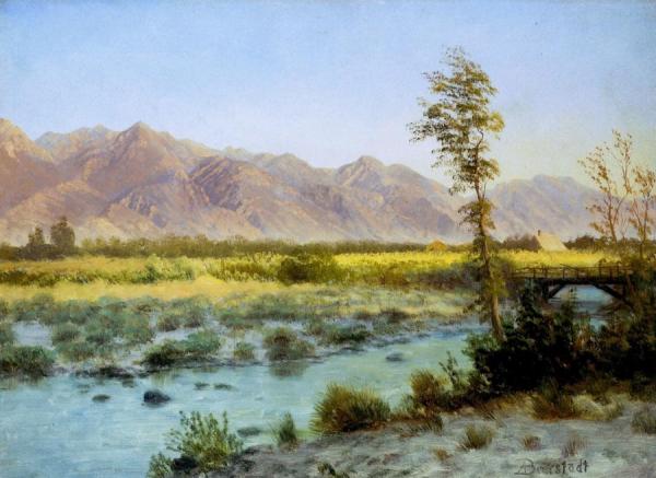 Western Landscape by Albert Bierstadt Oil Painting Reproductions
