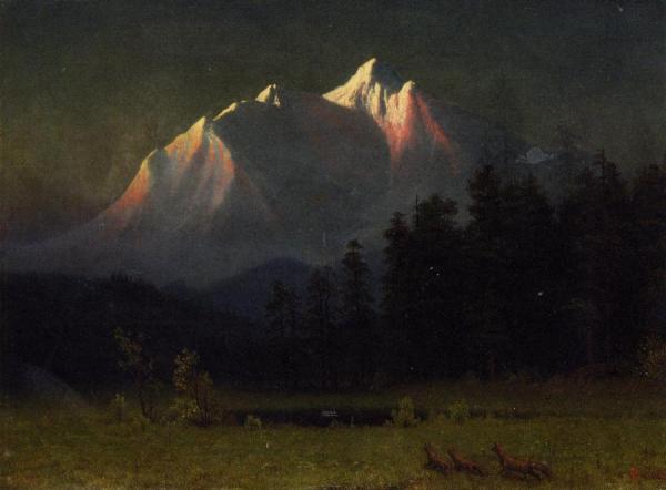 Western Landscape by Albert Bierstadt