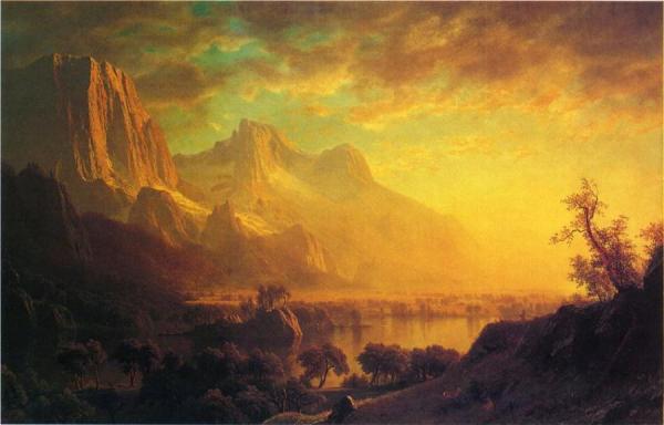 Wind River, Wyoming by Albert Bierstadt