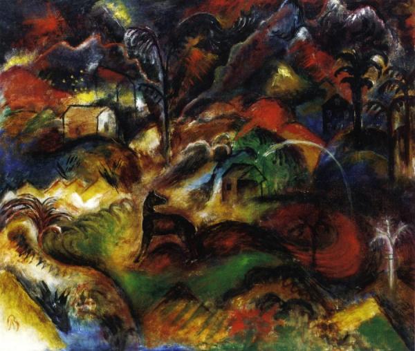 Albert Bloch Night In The Valley