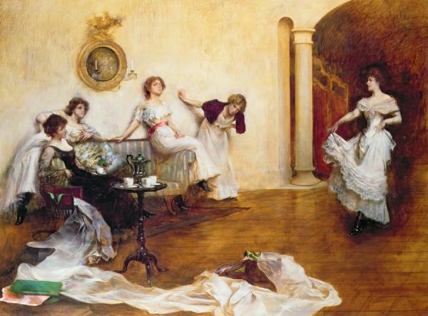 Silk And Satins by Albert Chevallier Tayler