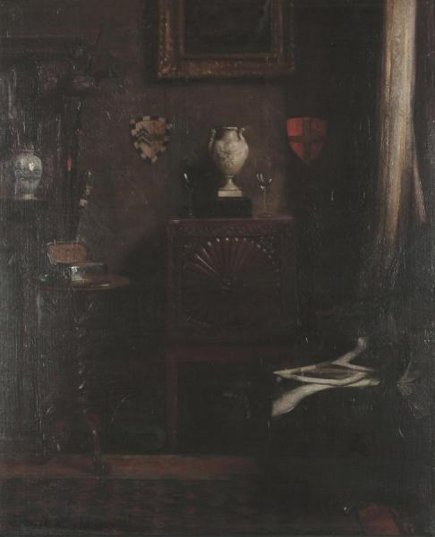 The Cigar Box by Albert Chevallier Tayler