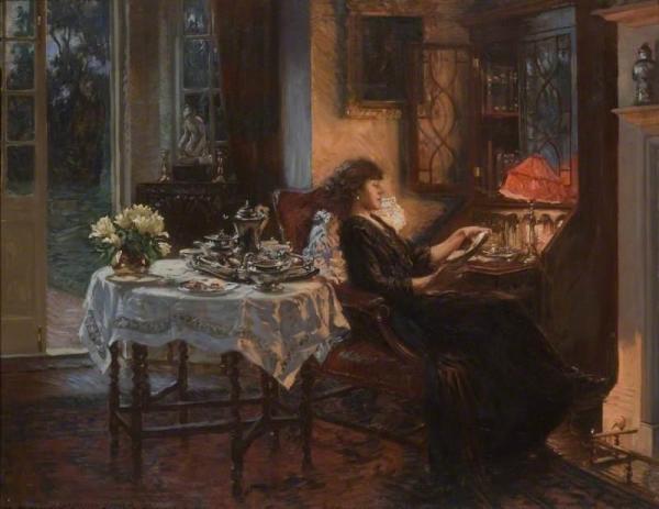 The Quiet Hour by Albert Chevallier Tayler Oil Painting Reproductions