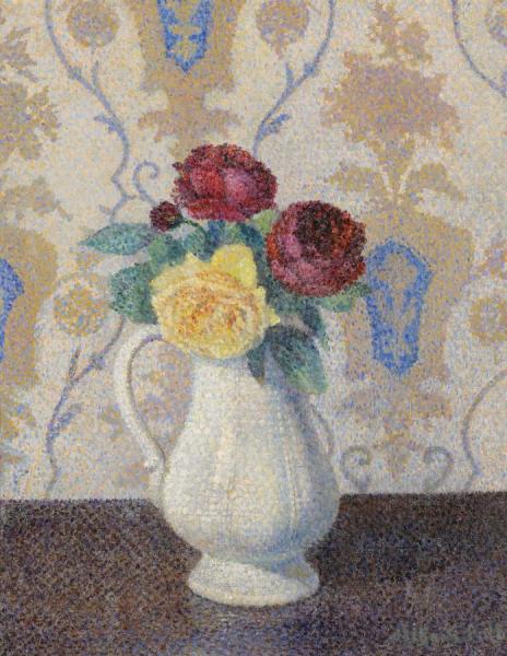 Bouquet De Fleurs Dans Un Vase by Albert Dubois Pillet