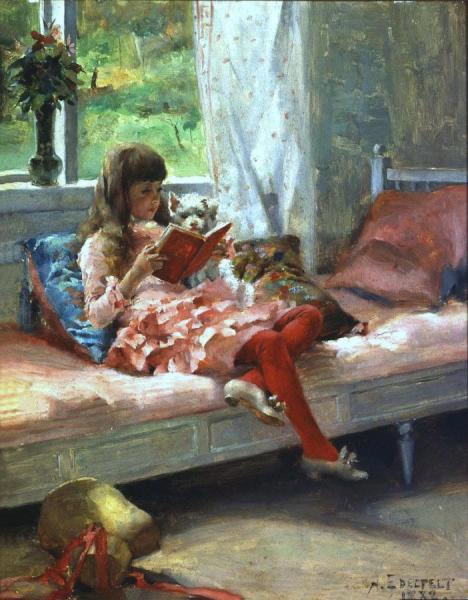 Artist's Sister Bertha by Albert Edelfelt