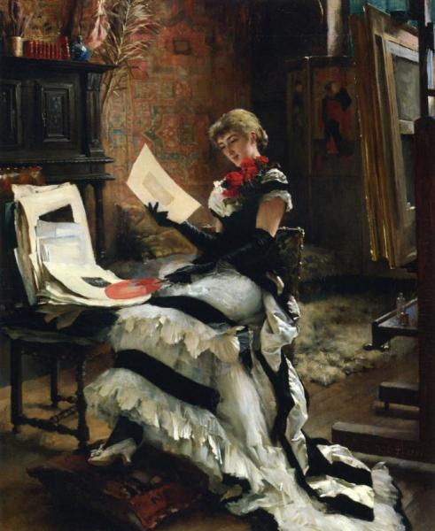 Chez L'artiste by Albert Edelfelt