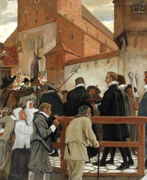 Inauguration Of The Turku Academy. Part 1 by Albert Edelfelt Oil Painting Reproductions