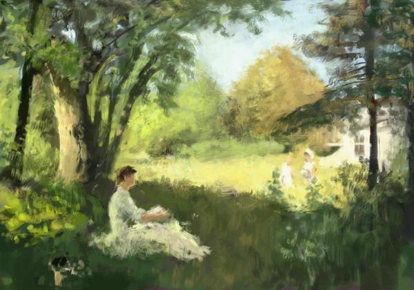 Summer by Albert Edelfelt Oil Painting Reproductions