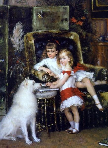 The Children Of Alexander Iii by Albert Edelfelt