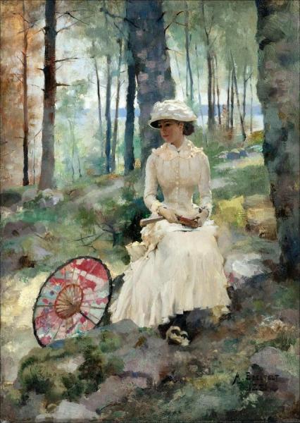 Under The Birches by Albert Edelfelt
