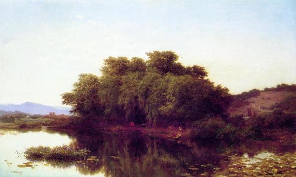 A River Bank by Albert Fitch Bellows