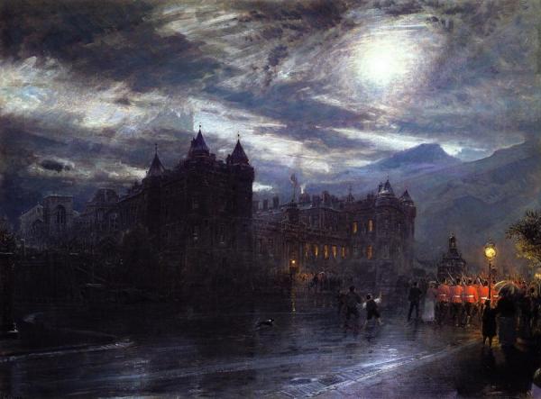Holyroodhouse, Edinburgh by Albert Goodwin