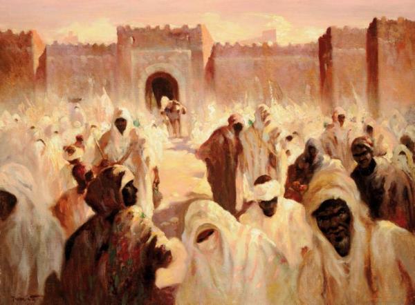 Market, Fez (marché Devant Fès) by Albert H. Schmidt