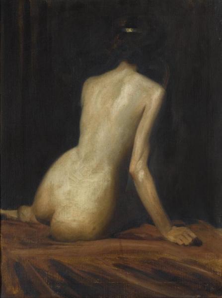 Study Of A Nude - Recruit To The Harem by Albert Henry Collings