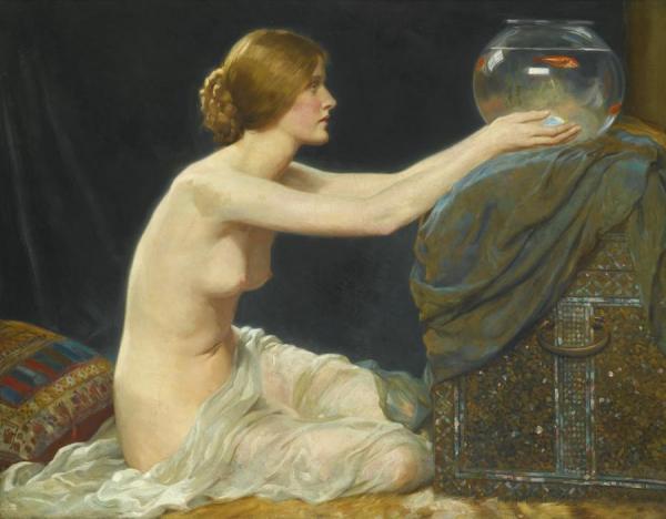 Albert Henry Collings The Goldfish Bowl(1907)