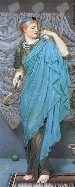 Battledore by Albert Joseph Moore Oil Painting Reproductions