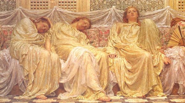 Dreamers by Albert Joseph Moore Oil Painting Reproductions
