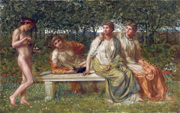 The Marble Seat by Albert Joseph Moore