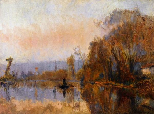 A Boatman by Albert Lebourg