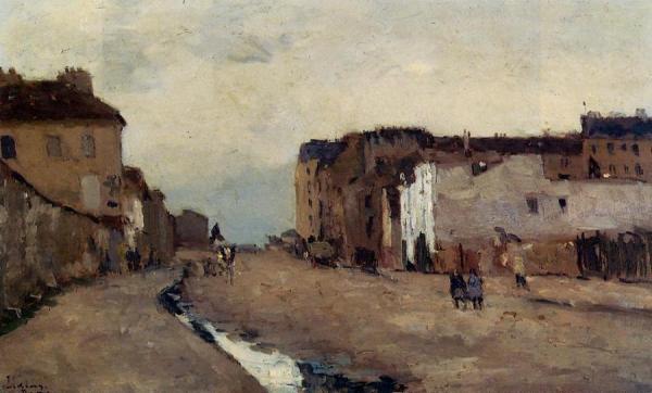 A Street In Bercy by Albert Lebourg