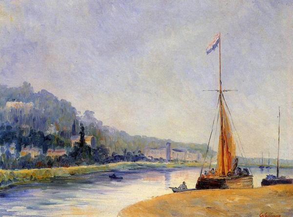 Banks Of The River by Albert Lebourg