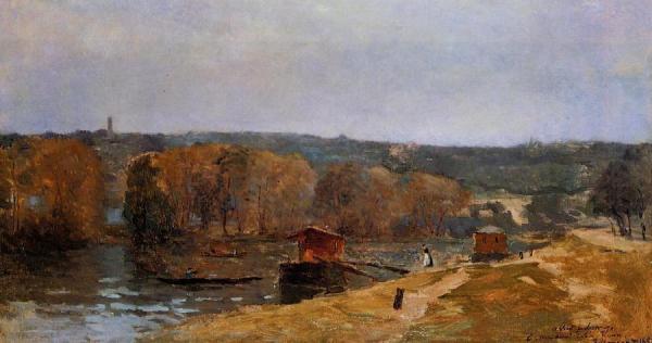 Billancourt Landscape by Albert Lebourg