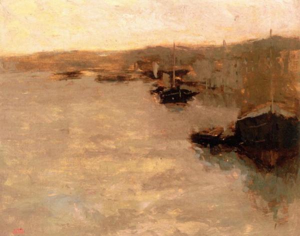 Boats by Albert Lebourg