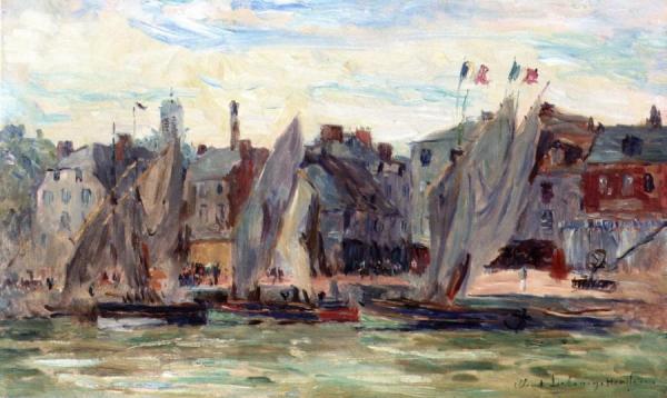 Albert Lebourg Fishing Boats At Honfleur