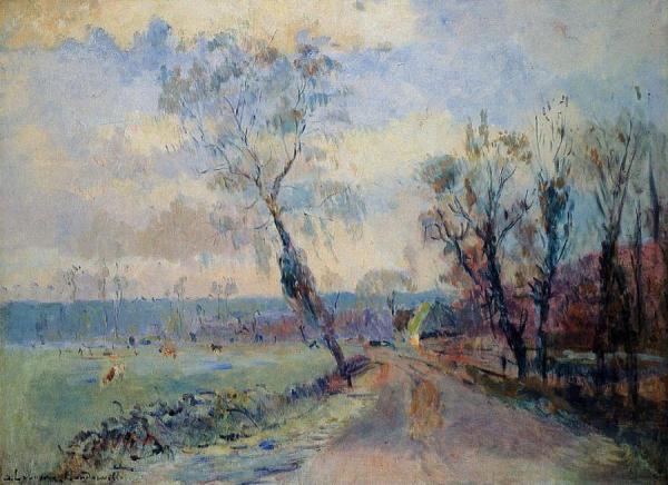 Hondouville, An Afternoon At The End Of Winter by Albert Lebourg