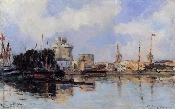 La Rochelle, The Harbor, Bright Sky by Albert Lebourg