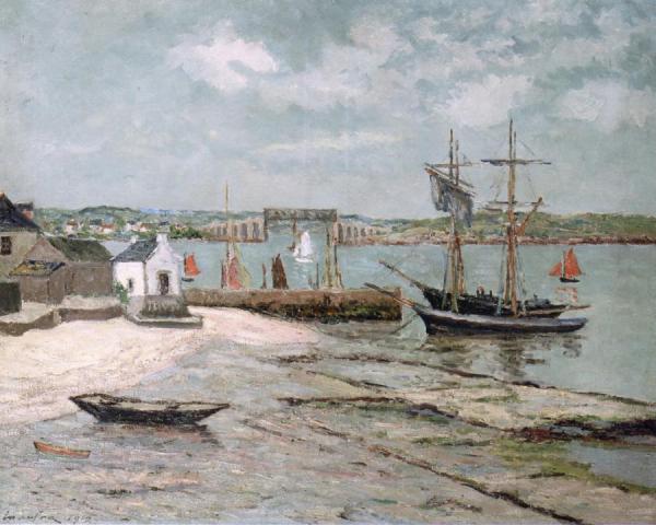 Les Huiterières, La Trinité, Morbihan by Albert Lebourg