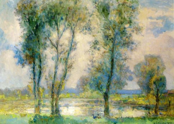 Near The Lake by Albert Lebourg