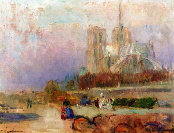 Notre-dame De Paris by Albert Lebourg Oil Painting Reproductions