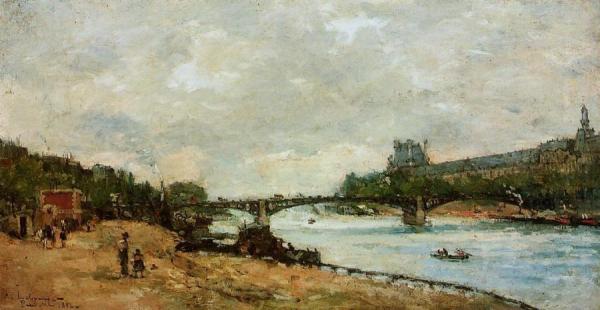 Paris, The Bridge Of Saint-peres by Albert Lebourg