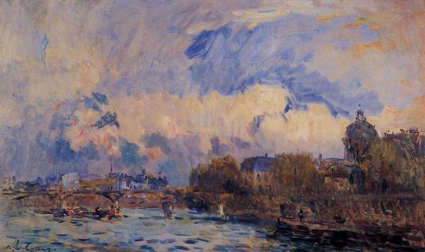 Albert Lebourg Paris, The Seine At Pont Des Arts And The Institute