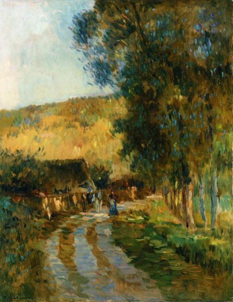 Road In The Vallee De L'iton by Albert Lebourg