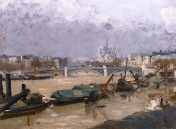 The Apse Of Notre-dame by Albert Lebourg