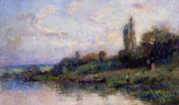 The Banks Of The Seine by Albert Lebourg