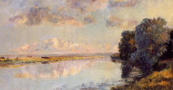 The Banks Of The Seine At Maisons-lafitte by Albert Lebourg