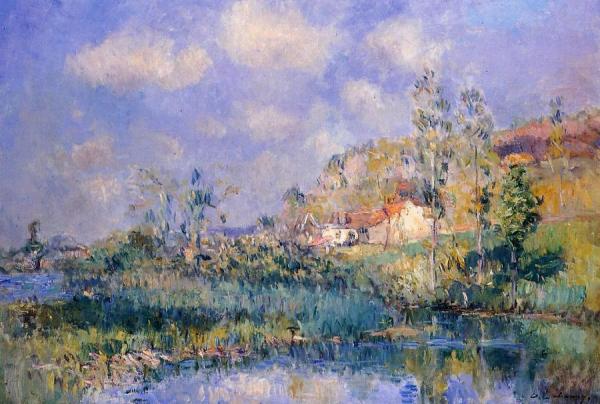 The Pond At Eysies by Albert Lebourg