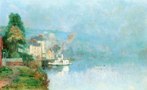 The Seine At Bouille by Albert Lebourg