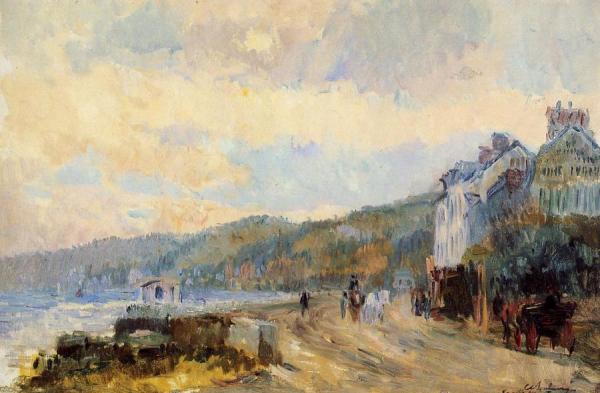 The Seine At Croisset, Near Rouen by Albert Lebourg