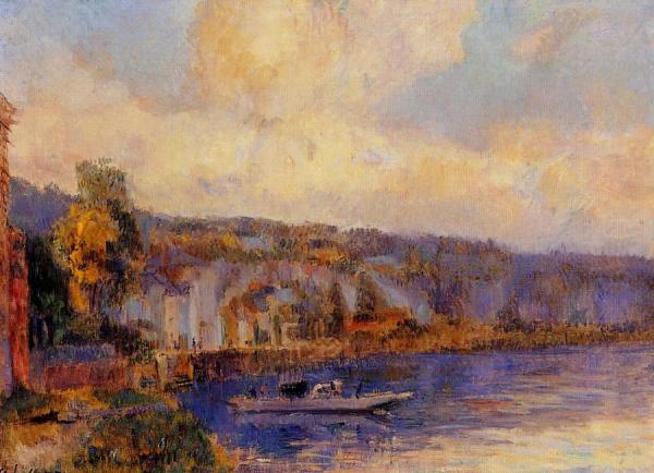 The Seine At La Bouille by Albert Lebourg