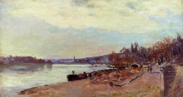 The Seine At Suresnes by Albert Lebourg