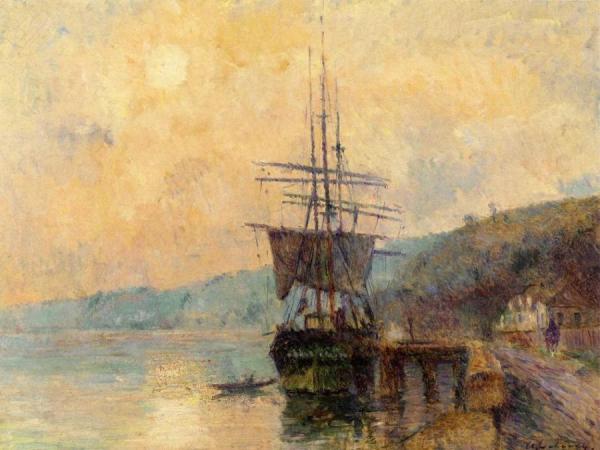 The Seine Near Rouen by Albert Lebourg