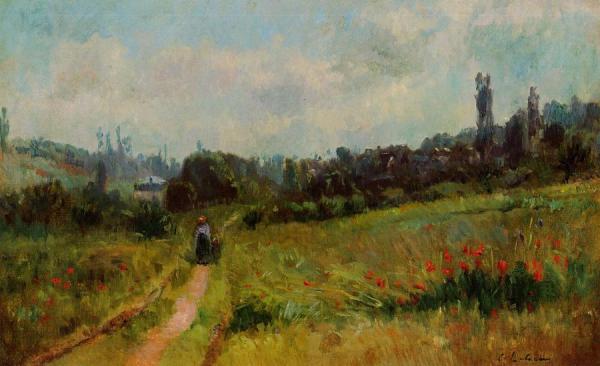 Vetheuil Path, Morning Effect by Albert Lebourg