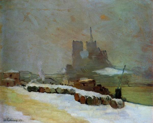 Albert Lebourg View Of Notre Dame, Winter